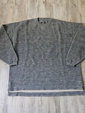 Vintage Willis&Geiger Outfitters Gray Wool Alpaca Blend Crewneck Sweater Large